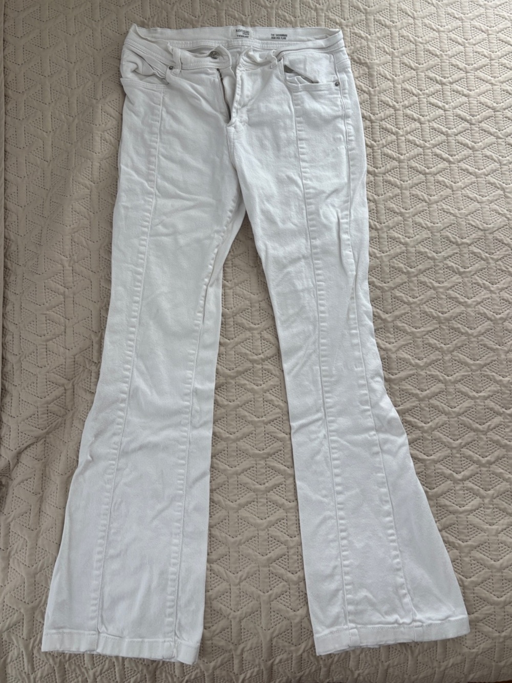 Kensie White Flare Jeans - Boot-cut